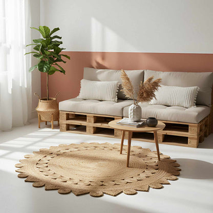 Tapijt Bruin Ø Jute