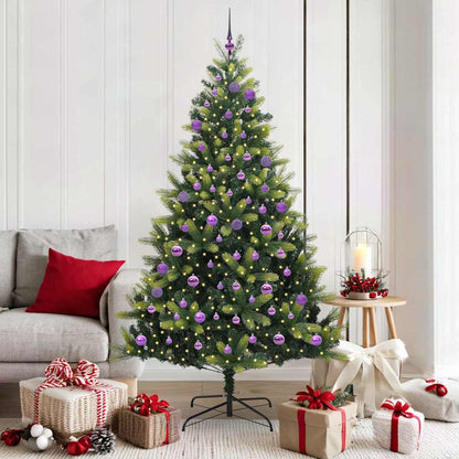 Kunstkerstboom Met Scharnier 300 Leds Groen Pvc En Pe