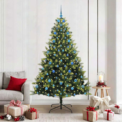 Kunstkerstboom Met Scharnier 300 Leds Groen Pvc En Pe
