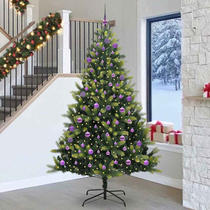 Kunstkerstboom Met Scharnier 300 Leds Groen Pvc En Pe