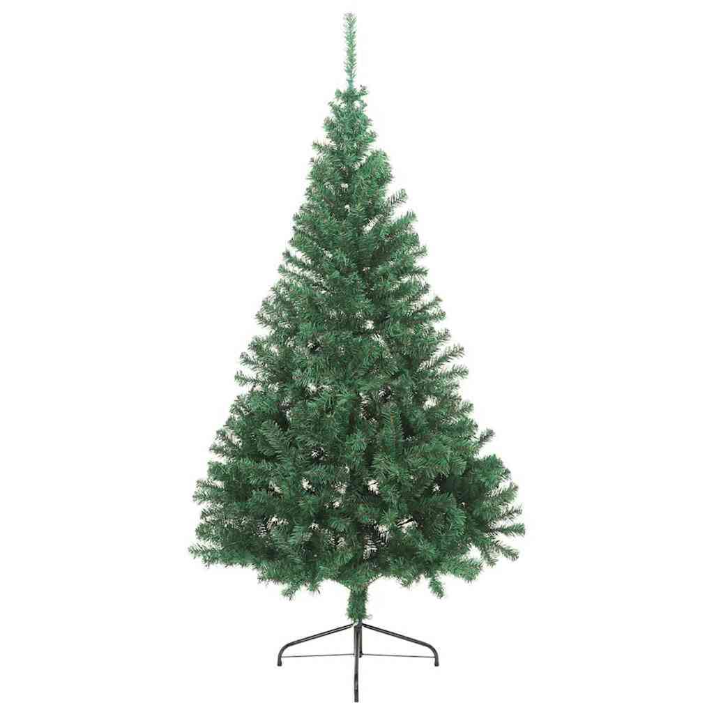 Kunstmatig Voorverlicht Kerstboom Met 300 Led Pvc Groen