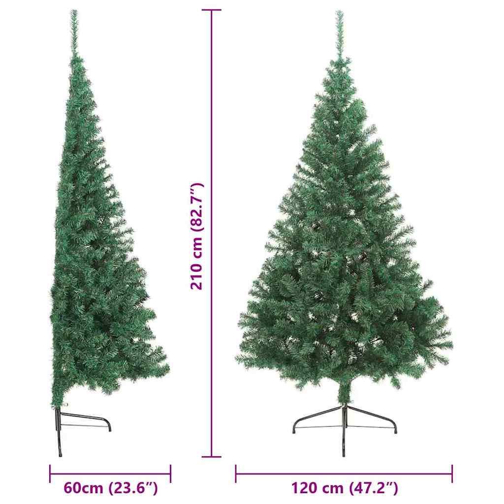 Kunstmatig Voorverlicht Kerstboom Met 300 Led Pvc Groen