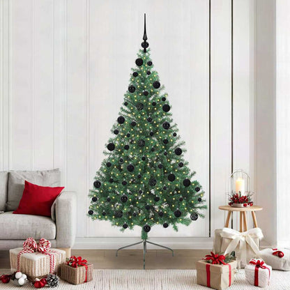 Kunstmatig Voorverlicht Kerstboom Met 300 Led Pvc Groen