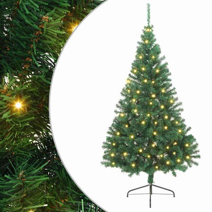 Kunstmatig Voorverlicht Kerstboom Met 300 Led Pvc Groen