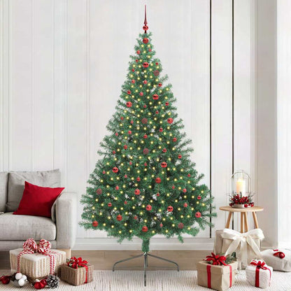 Kunstmatig Voorverlicht Kerstboom Met 300 Led Pvc Groen