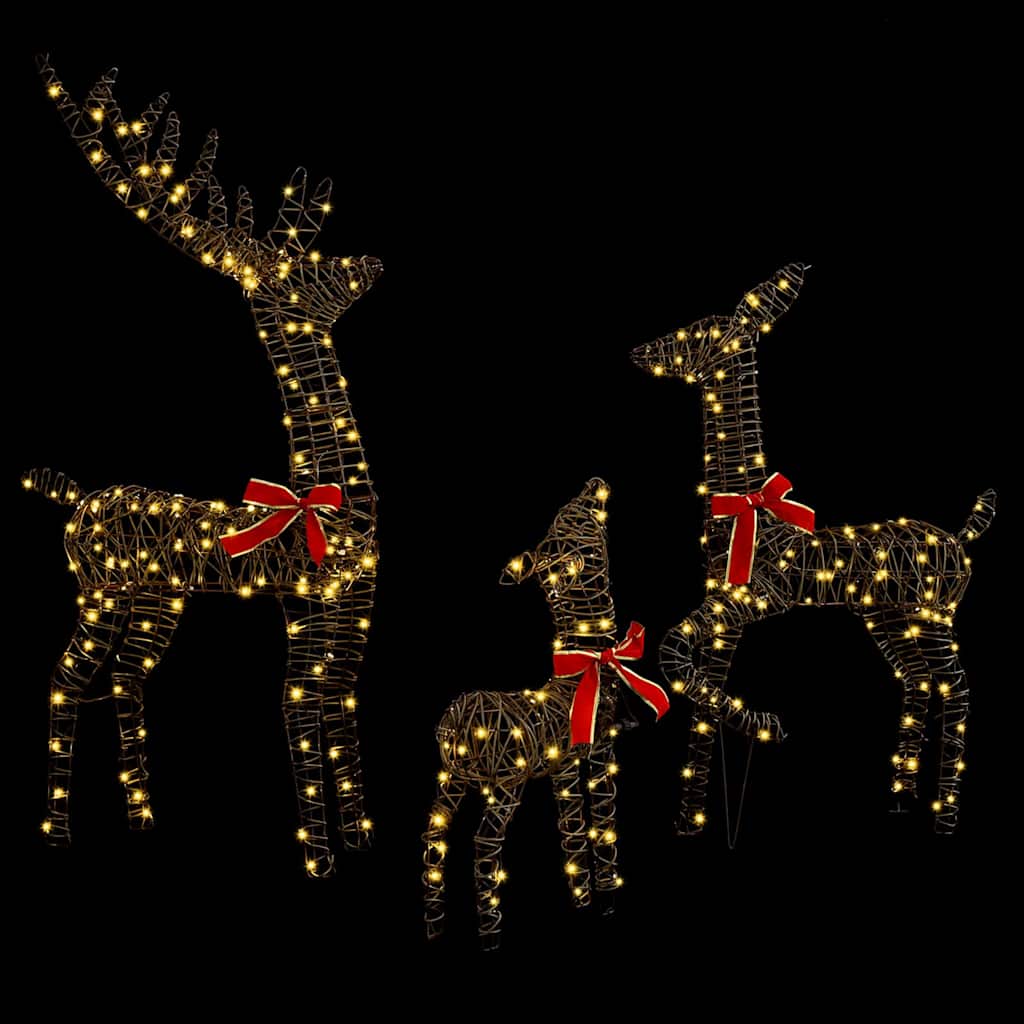 Rendier Familie 3 Pcs Warmwit 67 X 26 X 127 Cm