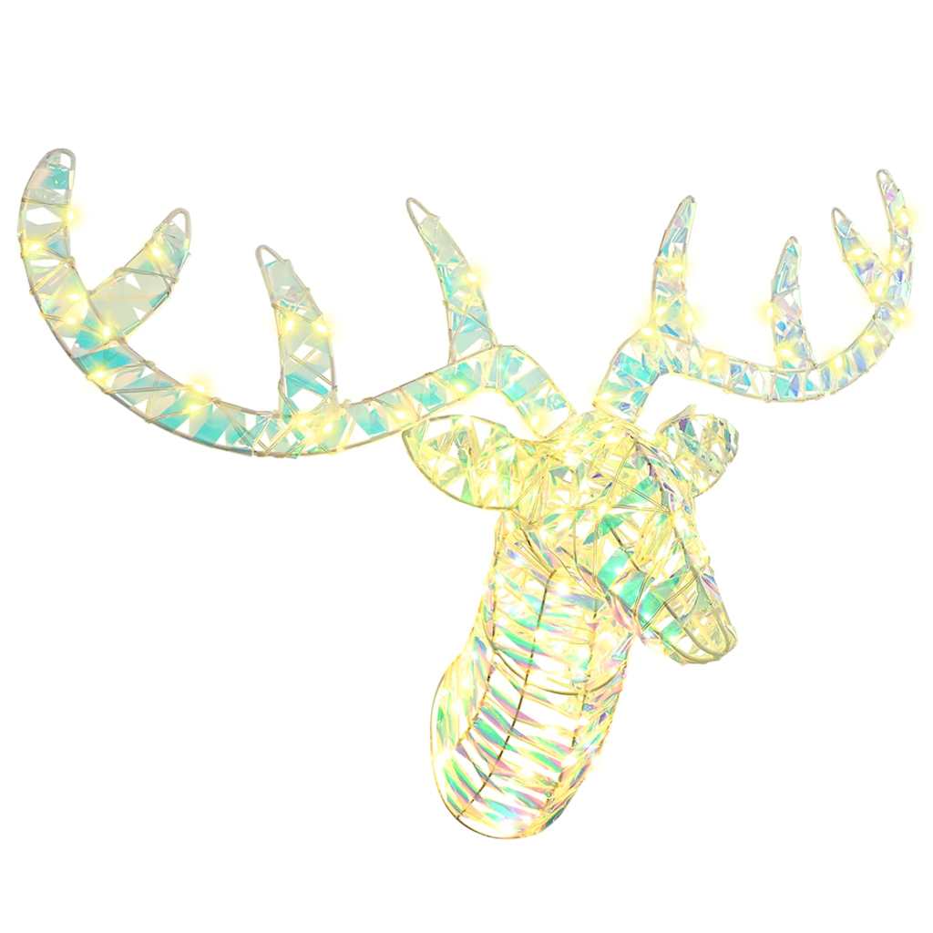 Rendier Trek Slede Met 140 Led Warmwit 60 Cm