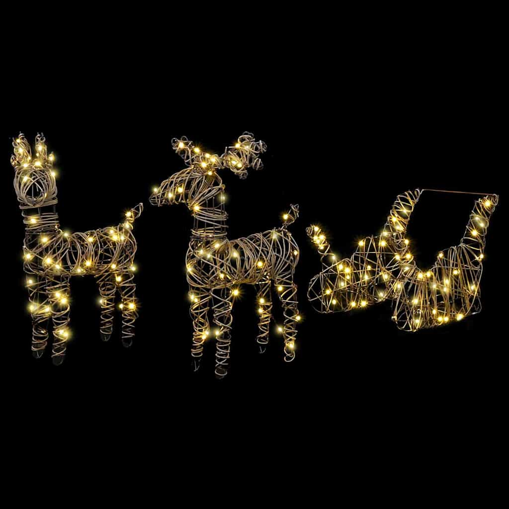 Rendier Trek Slede Warmwit 52.5 X 28 X 32.5 Cm