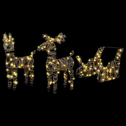 Rendier Trek Slede Warmwit 52.5 X 28 X 32.5 Cm