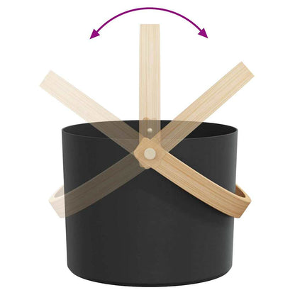 Sauna Accessoire Set 2 Pcs Zwart