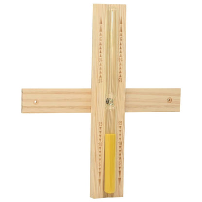 Sauna Accessoire Set 4 Pcs Bruin Massief Vurenhout En Hennep