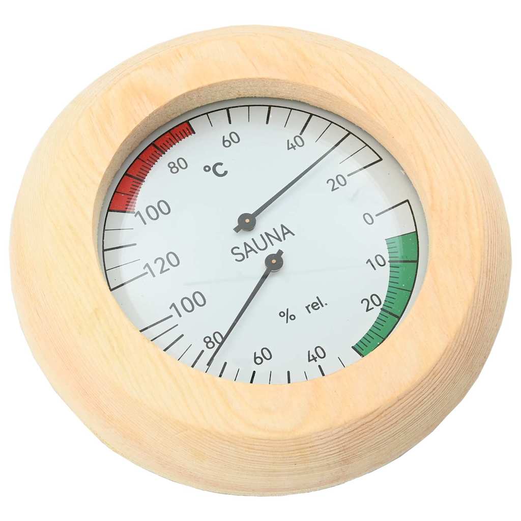 Sauna Accessoire Set 4 Pcs Bruin Massief Vurenhout En Hennep