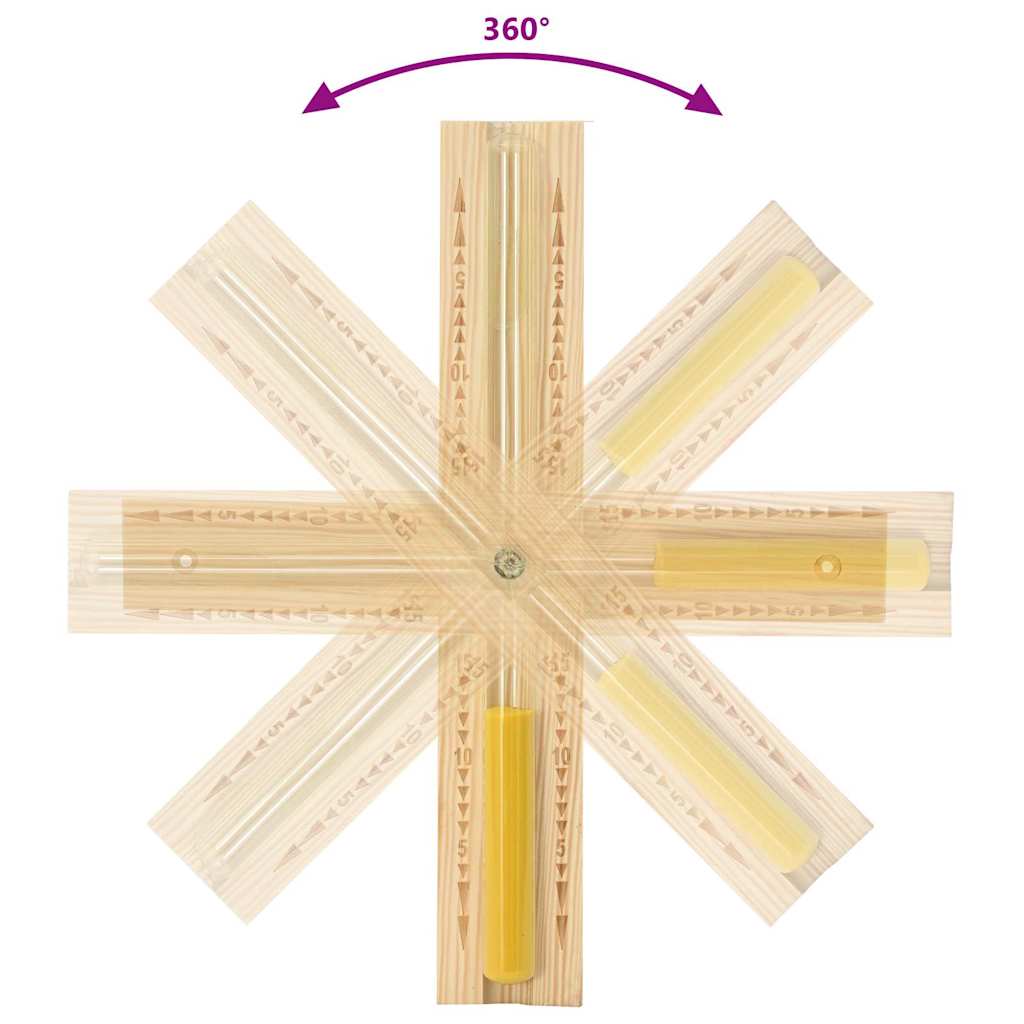 Sauna Accessoire Set 4 Pcs Bruin Massief Vurenhout En Hennep