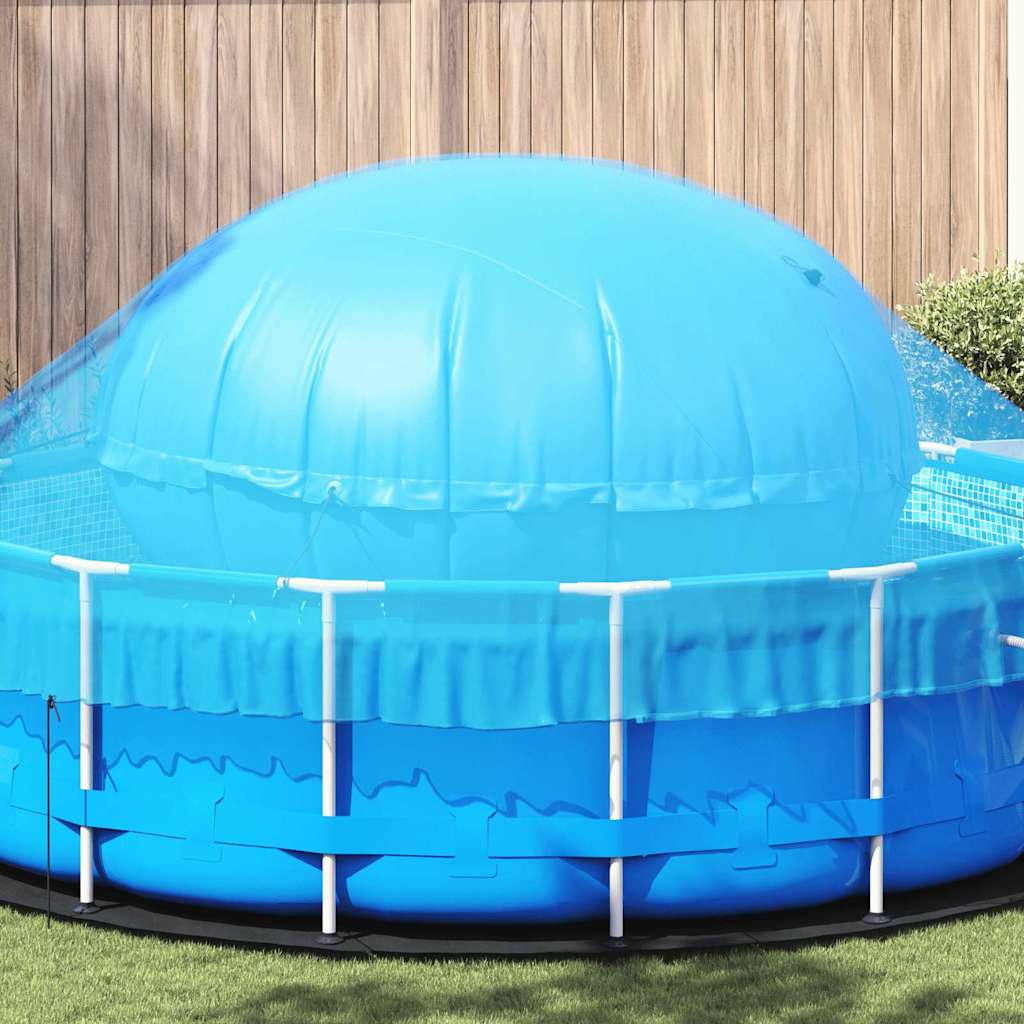 Poolkussen Voor Bovengrond Zwembad Blauw Ø 300 Cm Pvc