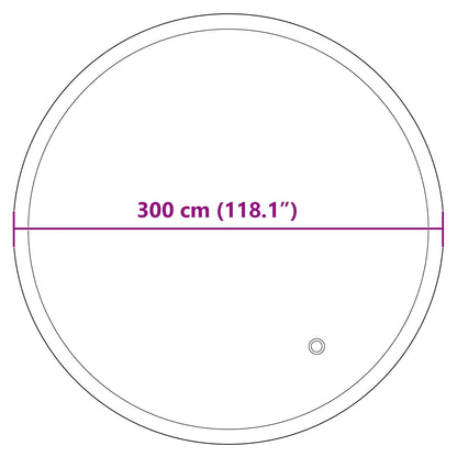 Poolkussen Voor Bovengrond Zwembad Blauw Ø 300 Cm Pvc