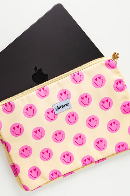 Gimme Smiling Face Laptop Case - 13 inches