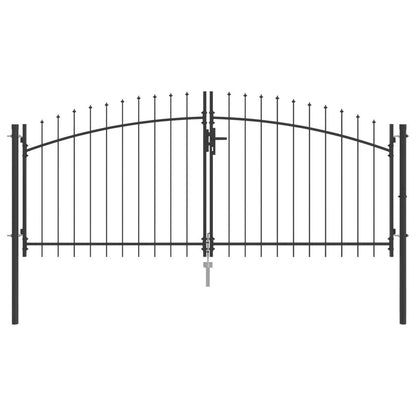 Tuinhek met spits top dubbele swing 125x300 cm