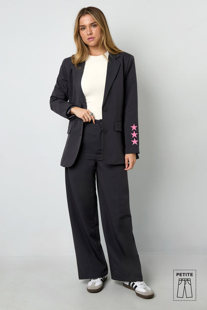 Woven Polyester Fiber Women's Straight Leg Pants Casual Fall/Winter