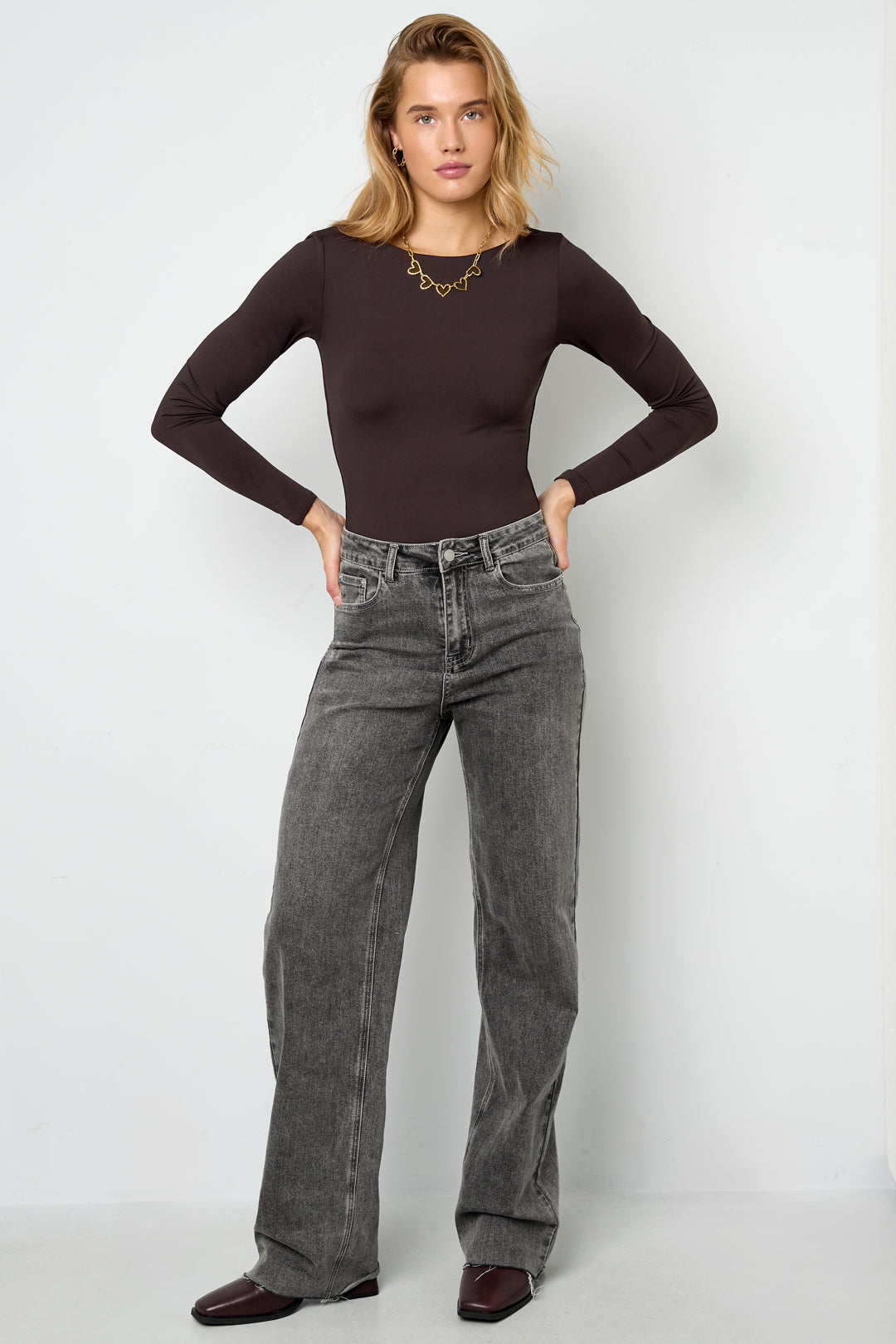 Knitted Nylon Shapewear Bodysuit Basic Solid Color