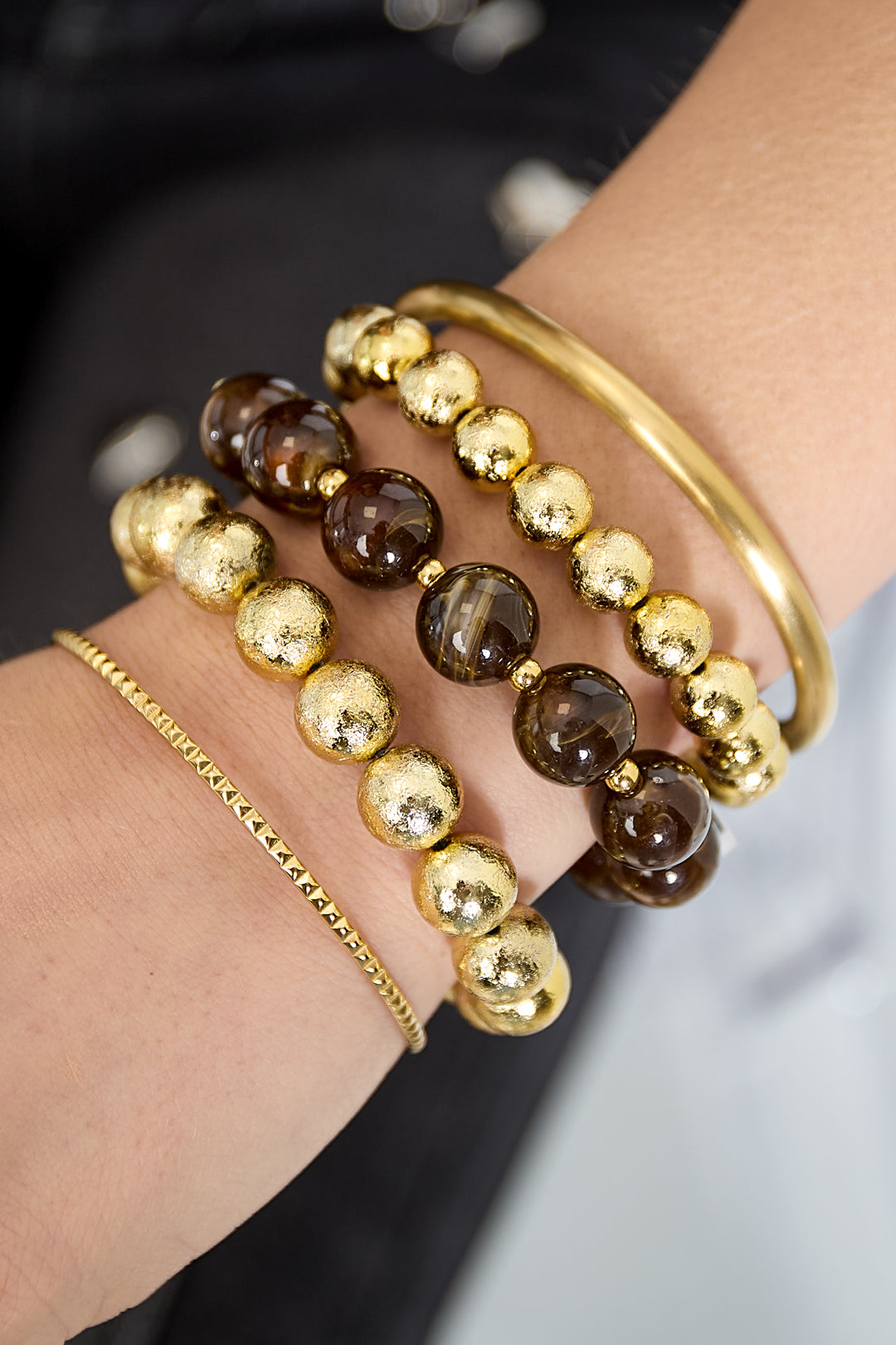 Armbanden set van 3 met kralen