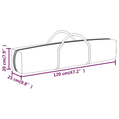 Partytent inklapbaar met zijwanden 2x2 m zwart