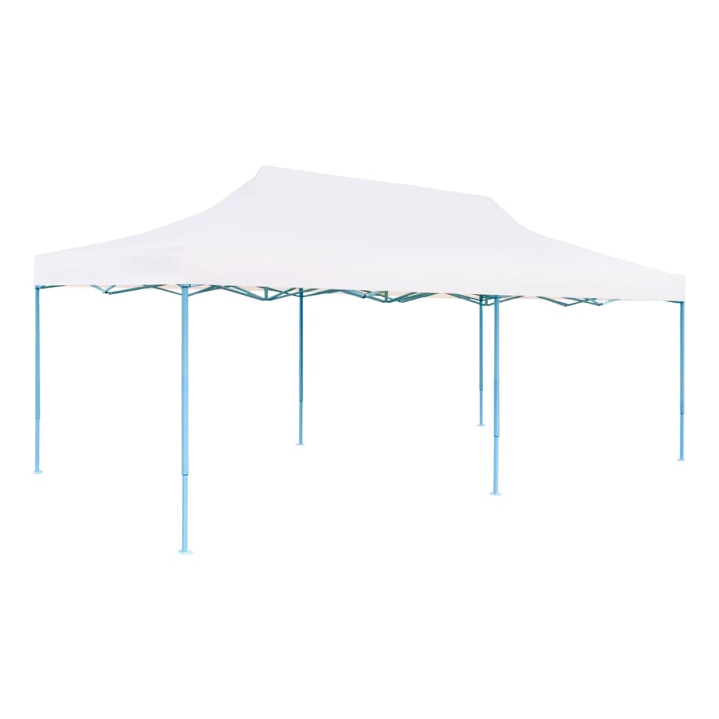 Partytent pop-up met zijwanden 3x6 m staal wit