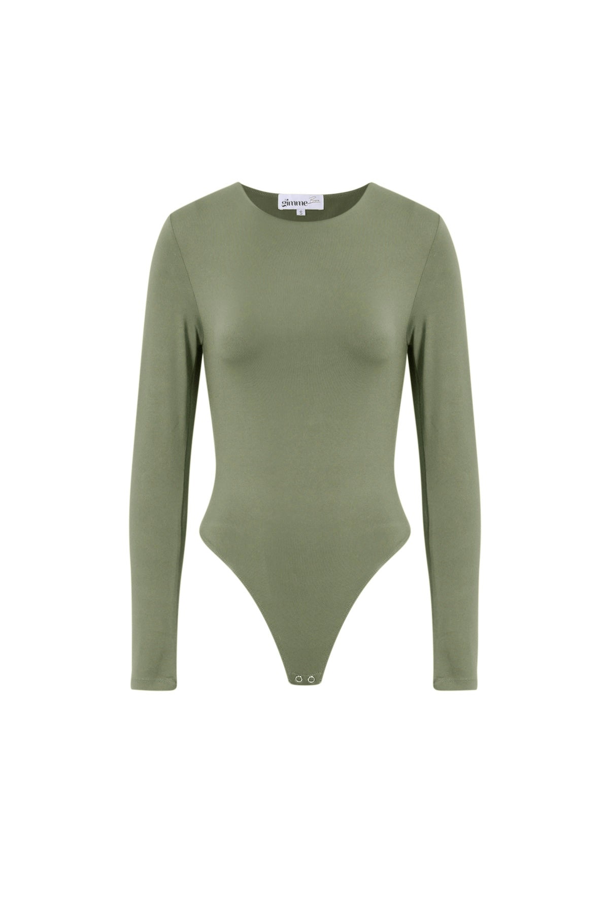 Knitted Nylon Shapewear Bodysuit Basic Solid Color