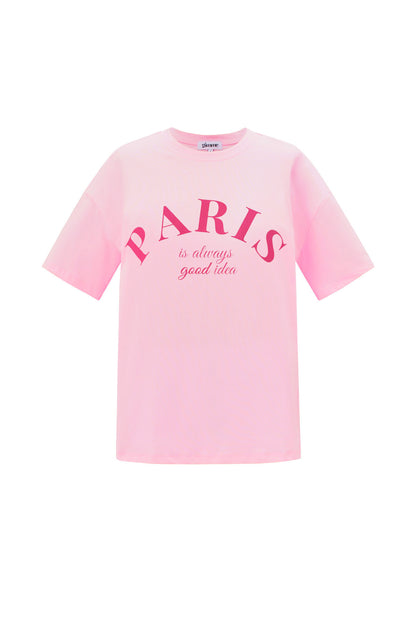 Cotton Women's T-shirt Casual Letters