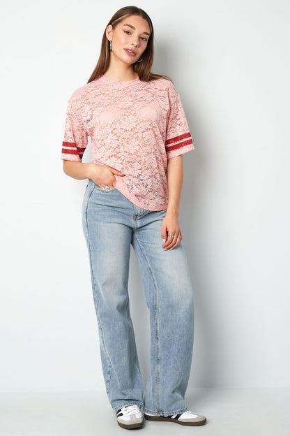 Polyester Fiber Women's T-shirt Sporty Color Clash