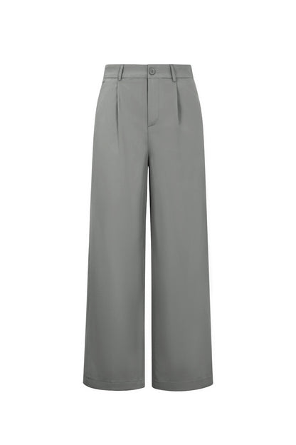 Woven Polyester Fiber Women's Straight Leg Pants Casual Fall/Winter