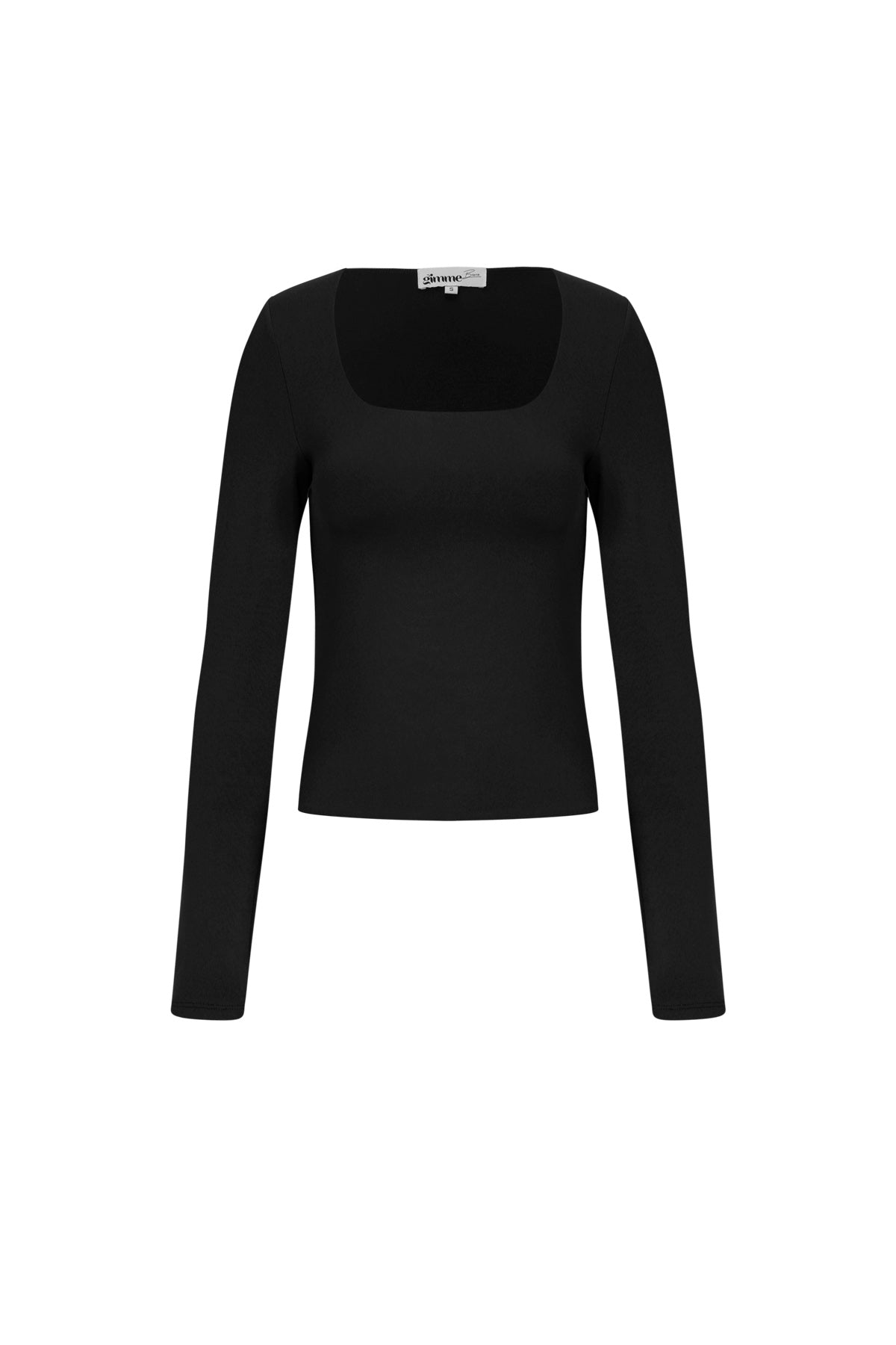 Knitted Nylon Women's Long Sleeve Top Basic Solid Color