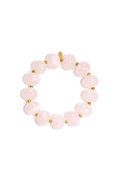 Elastieke kralenarmband met grote kralen