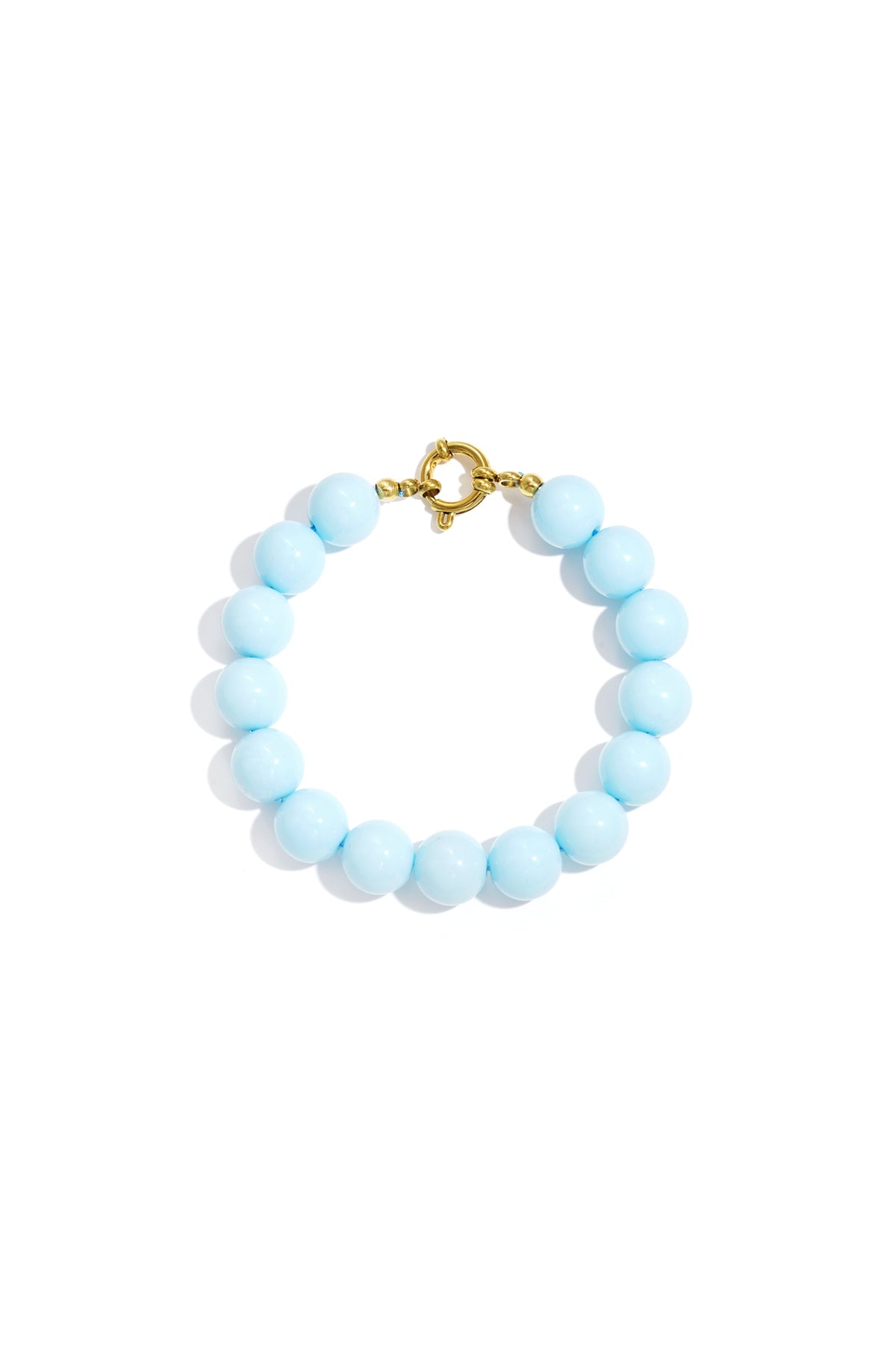 Ketting met medium kralen en frontsluiting-12mm