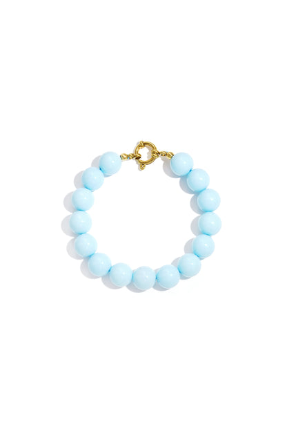 Ketting met medium kralen en frontsluiting-12mm