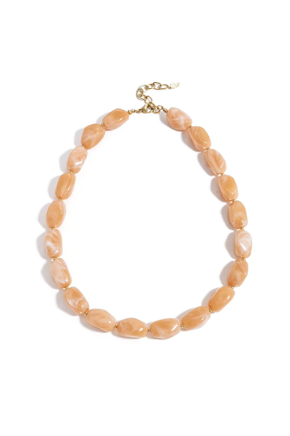 Ketting met organische kralen