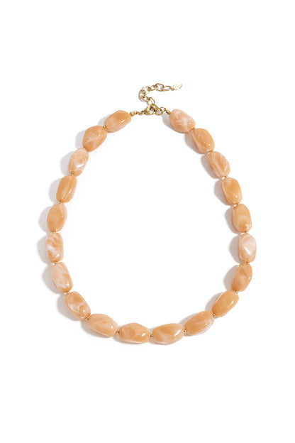 Ketting met organische kralen