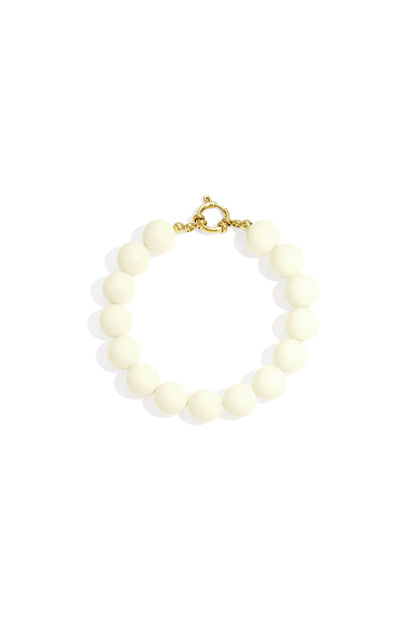 Ketting met medium kralen en frontsluiting-12mm