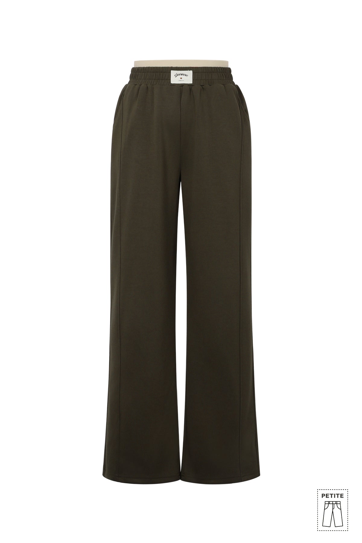 Knitted Polyester Fiber Women's Straight Leg Pants Sporty Solid Color