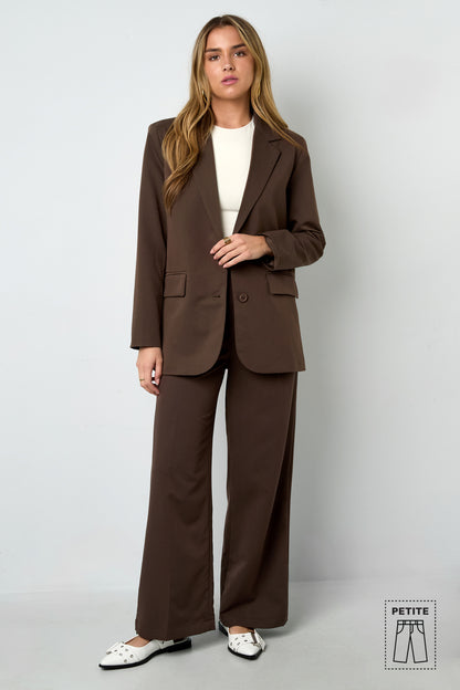 Woven Polyester Fiber Women's Straight Leg Pants Casual Fall/Winter