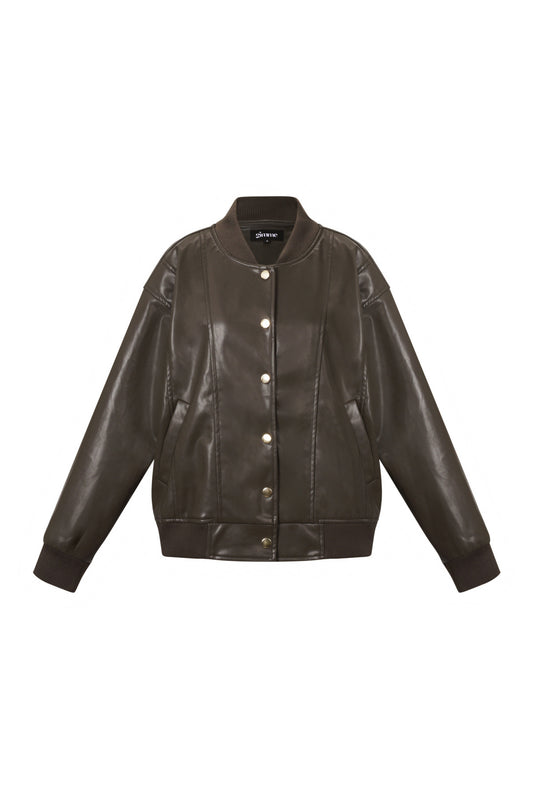 Woven Polyester Fiber Women's Bomber Jacket Fall/Winter Street Style