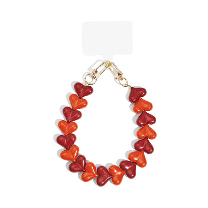 Double heart phone cords