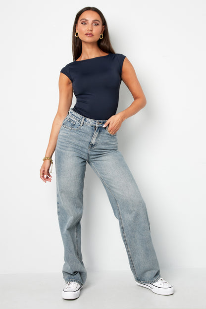 Nylon Knitted Women's T-shirt Basic Solid Color Spring/Summer