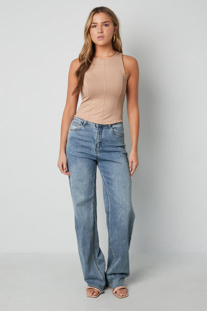 Knitted Nylon Women's Sleeveless Top Spring/Summer Basic Solid Color