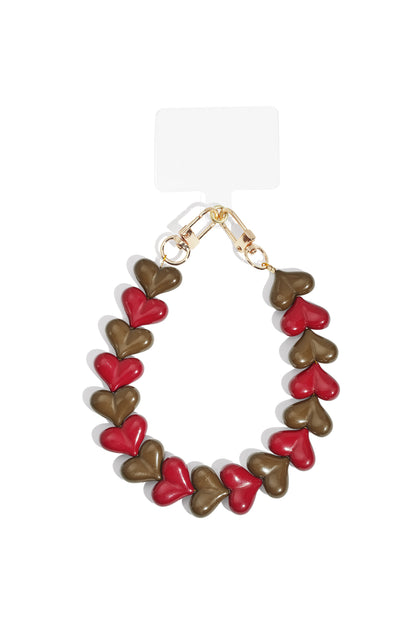 Double heart phone cords