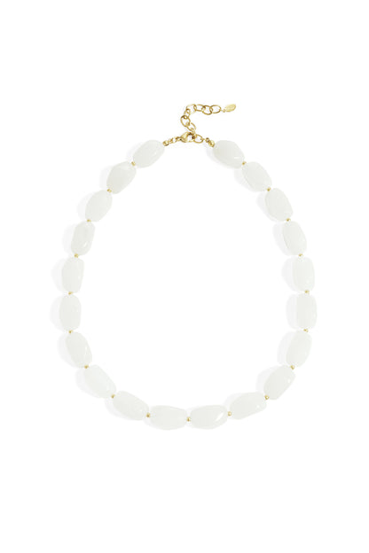 Ketting met organische kralen