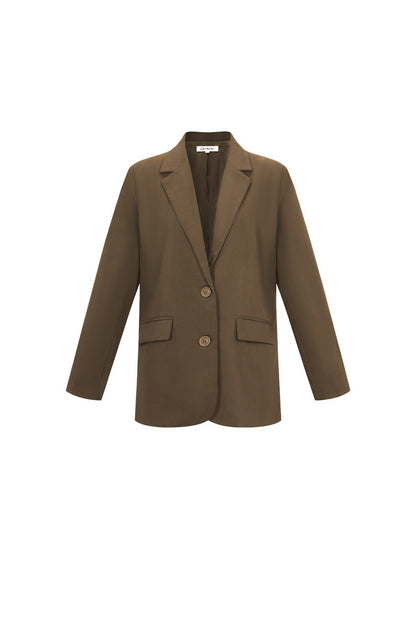 Woven Polyester Fiber Women's Suit Jacket Elegant Letters